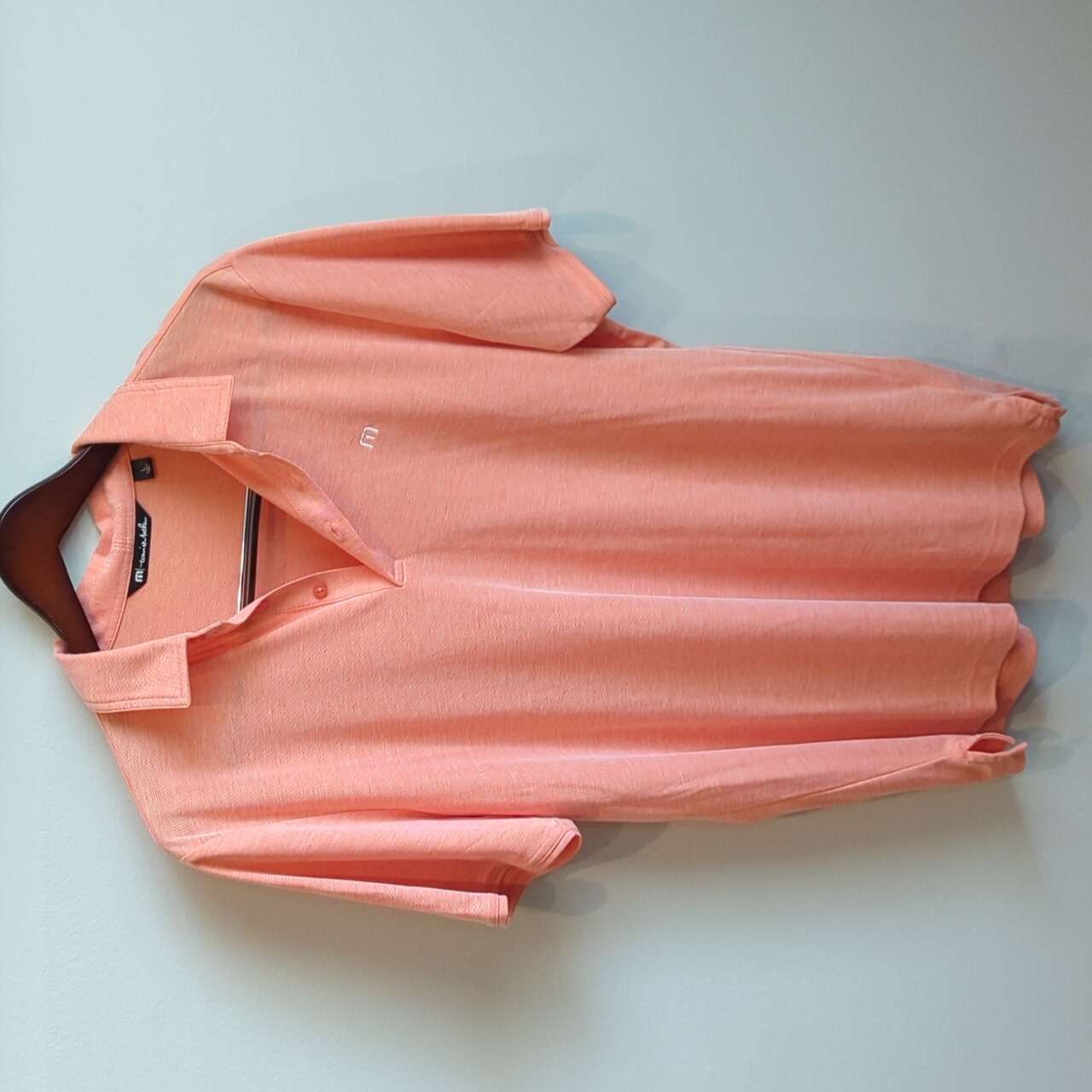Travis Mathew Coral Polo Shirt